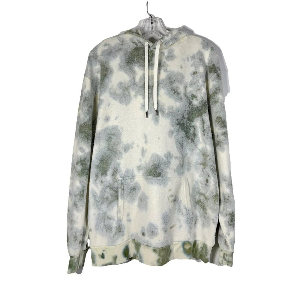 Feat Womens BlanketBlend Hoodie Large Tie Dye White Green
